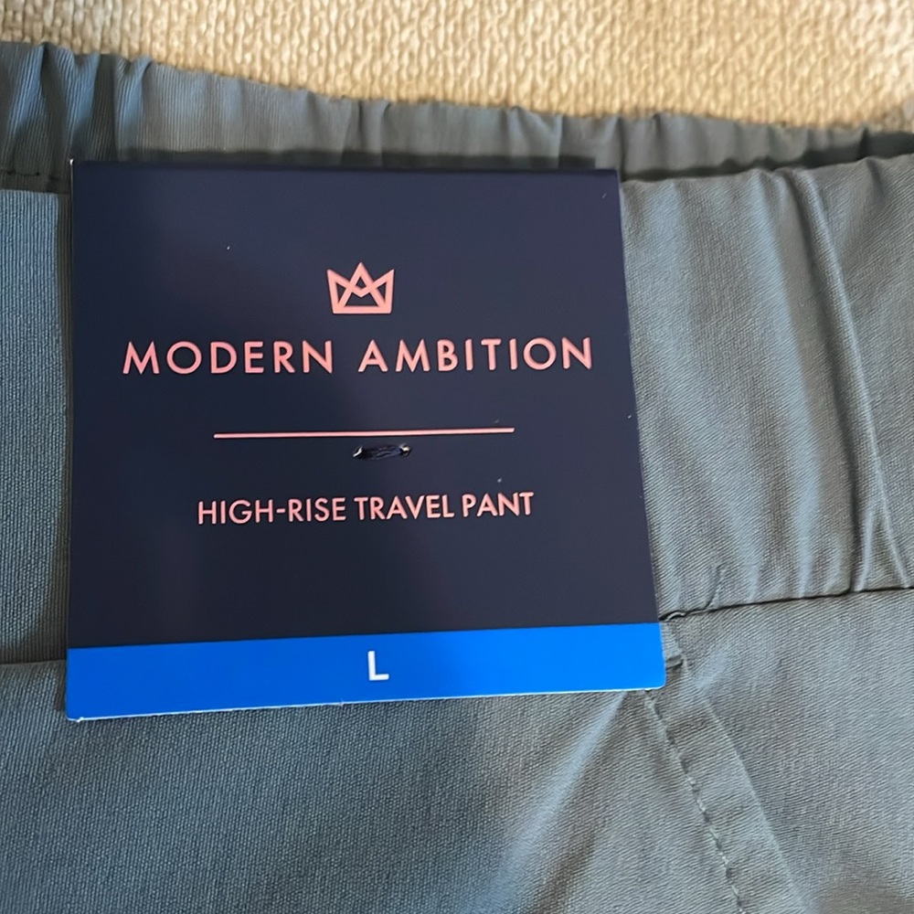 Modern Ambition (Costco) high rise travel pant. Sage green, size L. - Picture 3 of 5